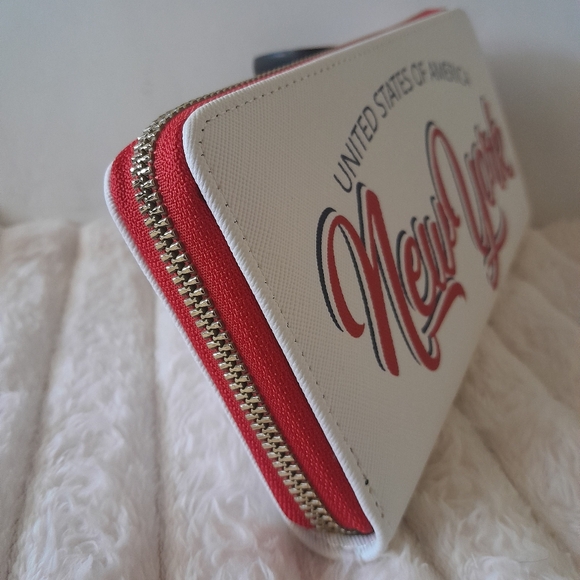 Blush Crush New York Graphic Zipper Around Wallet - Picture 3 of 7